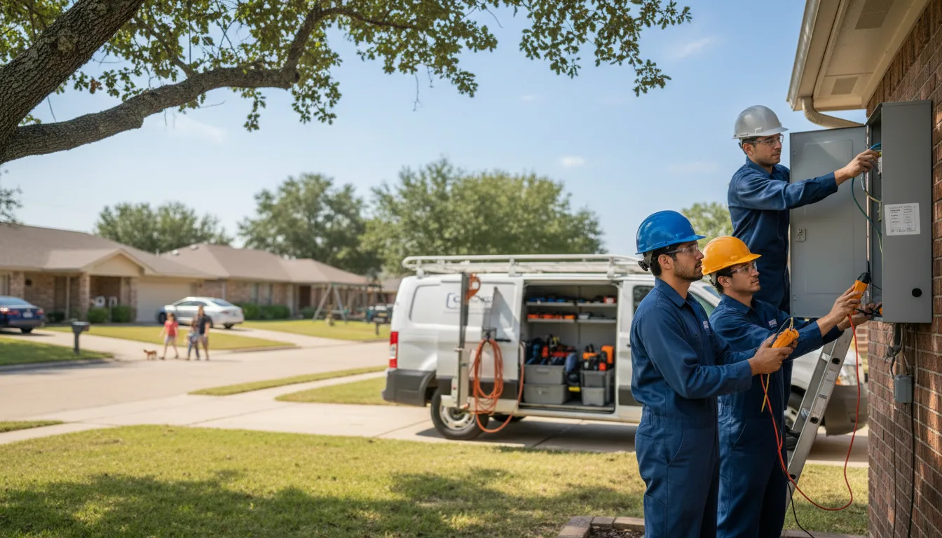 Certified electrician providing emergency electrical services in West Chester, IA